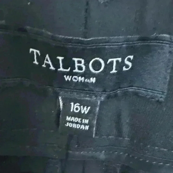 Talbots Black Heritage Pants Size 16W - Picture 3 of 6